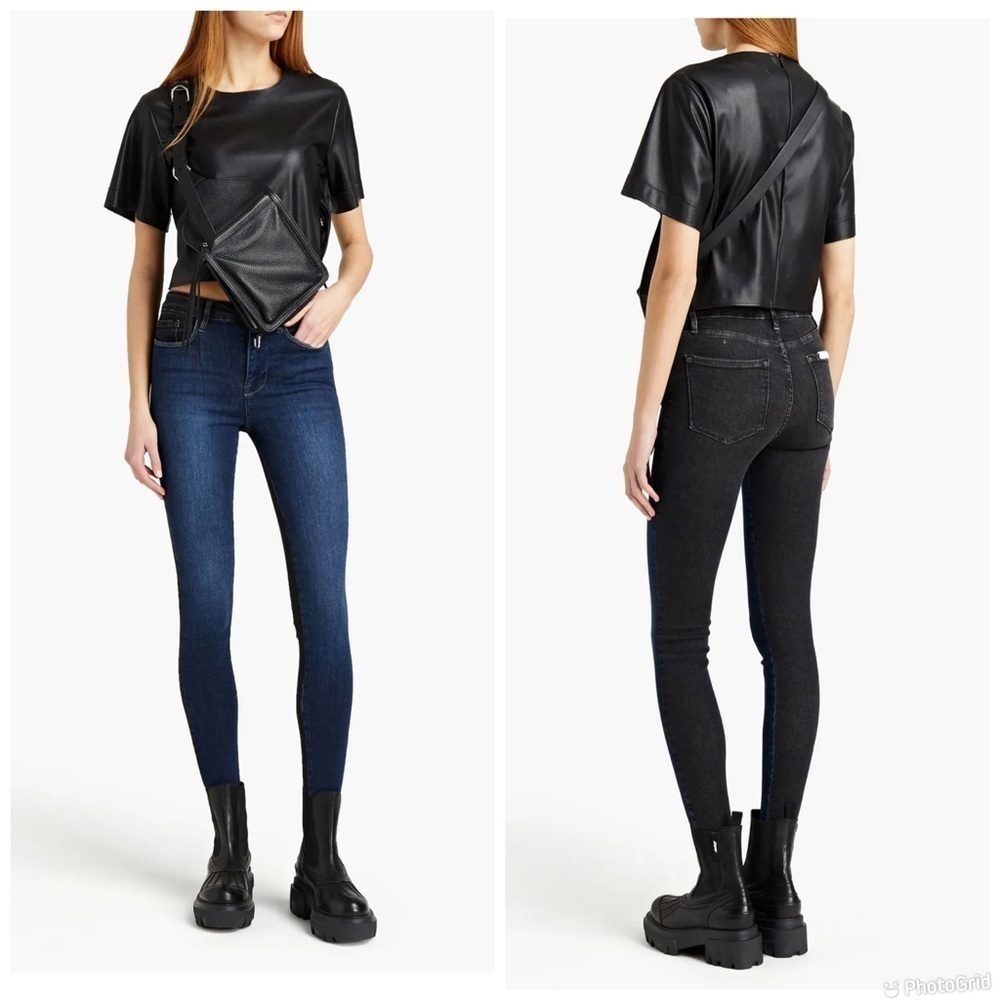 FRAME Le One mid-rise skinny jeans